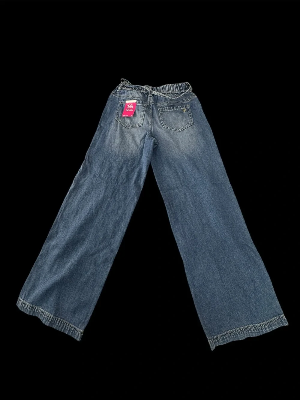 Justice Blue Wide-Leg Denim Jeans - Casual Utility Style
